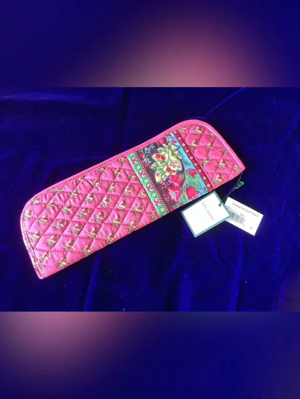 Vera Bradley Pink Quilted Floral Curling Iron Cover
